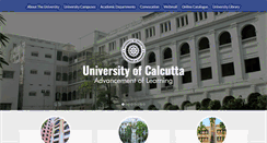Desktop Screenshot of caluniv.ac.in